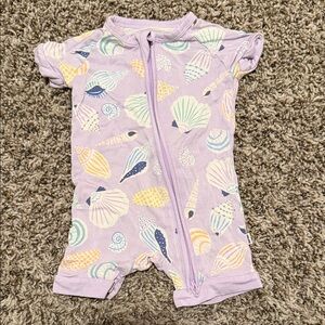 Little Sleepies Purple Seashell Bodysuit